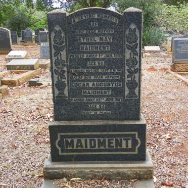 MAIDMENT Edgar Augustus -1957 &amp; Ethel May -1947