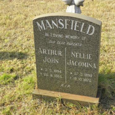 MANSFIELD Arthur John 1894-1965 &amp; Nellie Jacomina 1899-1975