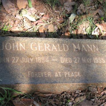 MANN John Gerald 1894-1955