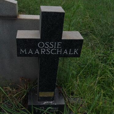 MAARSCHALK Oswald 1926-2011 &amp; Nellie 1936-2006 :: MAARSCHALK Ossie 1961-1989