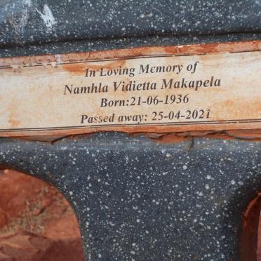 MAKAPELA Namhla Vidietta 1936-2021