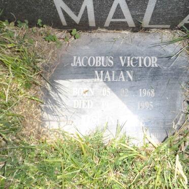 MALAN Jacobus Victor 1968-1995