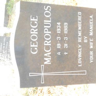 MACROPULOS George 1934-1989