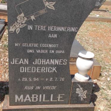 MABILLE Jean Johannes Diederick 1894-1976