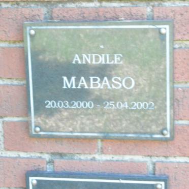 MABASO Andile 2000-2002