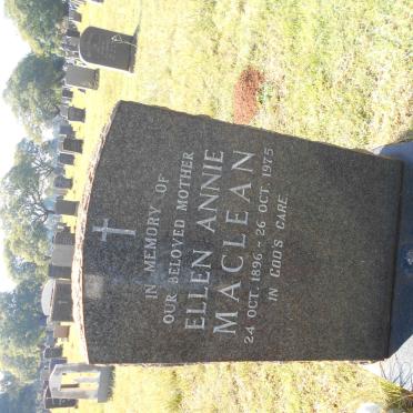 MACLEAN Ellen Annie 1896-1975
