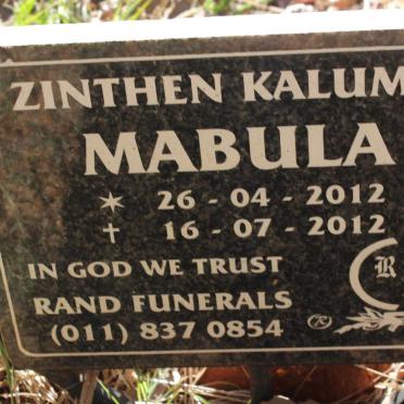 MABULA Zinthen Kalumo 2012-2012