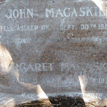 MACASKILL John -195? &amp; Margaret -1971