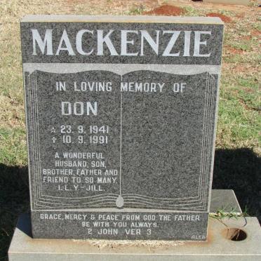 MACKENZIE Don 1941-1991