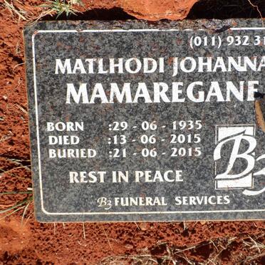 MAMAREGANE Richard Sephalo 1930-2020