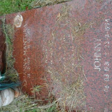 MANTURA Johnny 1931-1994 &amp; Johanna 1929-1989