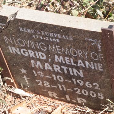 MARTIN Ingrid Melanie 1962-2005