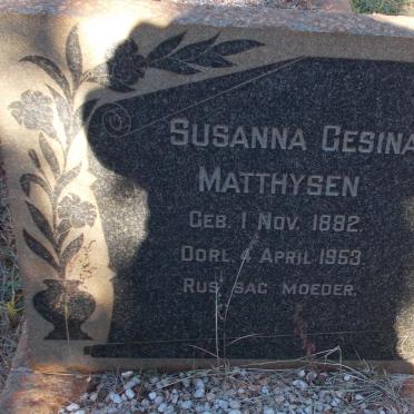 MATTHYSEN Susanna Gesina 1882-1953