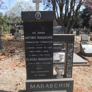 MARASCHIN Antonio 1901-1957 &amp; Placida 1904-1986