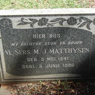 MATTHYSEN M.J 1941-1966
