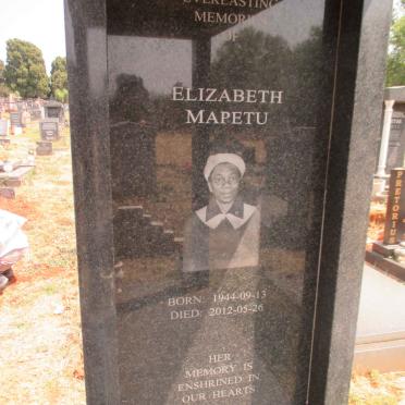 MAPETU Elizabeth 1944-2012