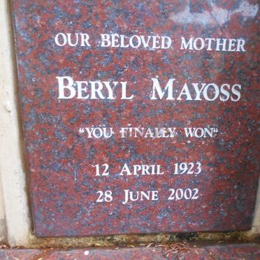 MAYOSS Beryl 1923-2002