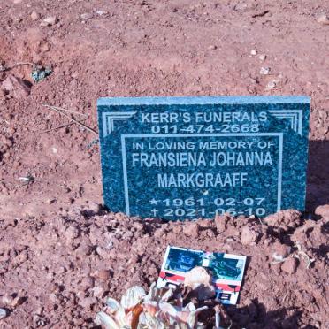 MARKGRAAFF Fransiena Johanna 1961-2021