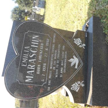MARASCHIN Emilia nee LORENZATO 1928-1992
