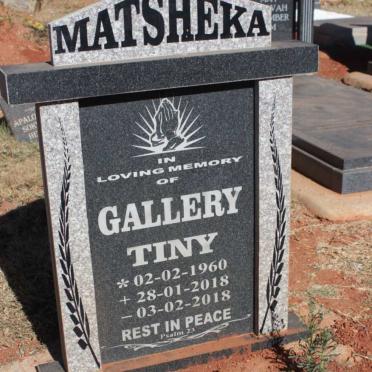 MATSHEKA Gallery Tiny 1960-2018