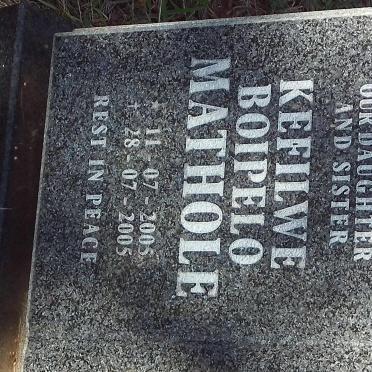 MATHOLE Kefilwe Boipelo 2005-2005