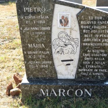 MARCON Pietro 1914-1994 &amp; Maria 1915-1994