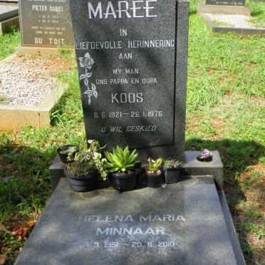 MAREE Koos 1921-1976 :: MINNAAR Helena Maria 1951-2010