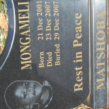 MATSHOBA Mongameli 2001-2007