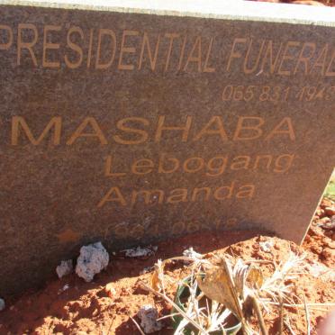 MASHABA Lebogang Amanda 1984-