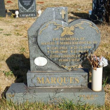 MARQUES Manuel 1922-1995 &amp; Maria Daconceicao 1930-199?