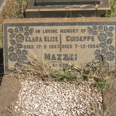 MAZZEI Guiseppe -1954 &amp; Clara Elize -1953
