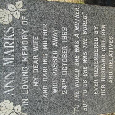 MARKS Ann -1969