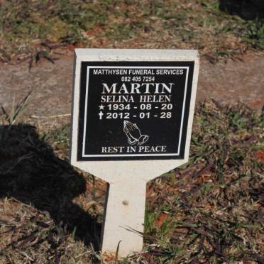 MARTIN Selina Helen 1934-2012