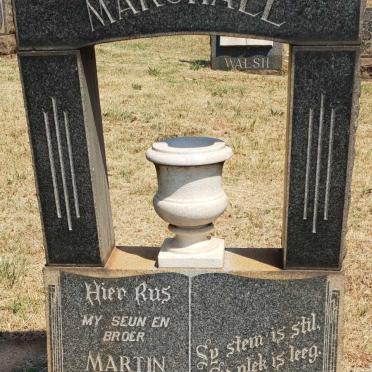 MARSHALL Martin Benjamin 1943-1965