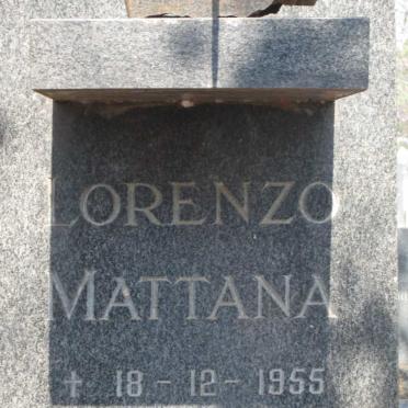 MATTANA Lorenzo -1955 &amp; Irene 1890-1983