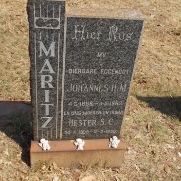 MARITZ Johannes H.M. 1885-1963 &amp; Hester S.C. 1909-1996