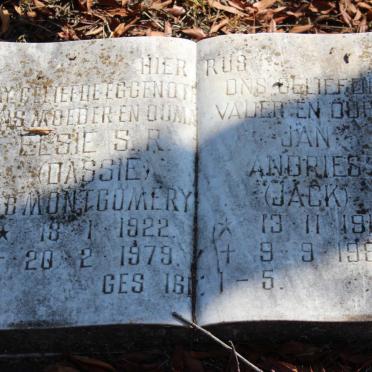 MARITZ Jan Andries 1915-1988 &amp; Elsie S.R. MONTGOMERY 1922-1979 
