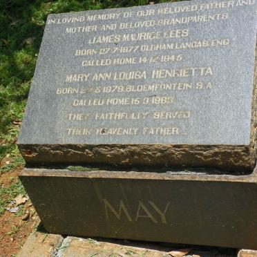 MAY James Maurice Lees 1877-1945 &amp; Mary Ann Louisa Henrietta 1878-1963