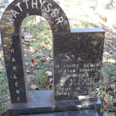 MATTHYSER Charlene 1983-1983