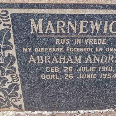 MARNEWICK Abraham Andries 1910-1954