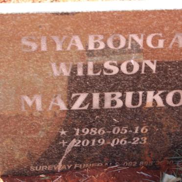 MAZIBUKO Siyabonga Wilson 1986-2019