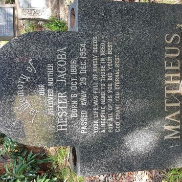 MATTHEUS Hester Jacoba 1886-1954