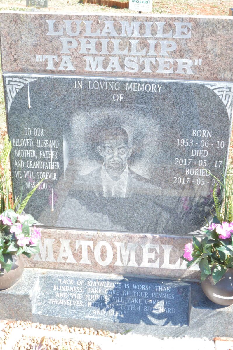 MATOMELA Lulamile Phillip 1953-2017