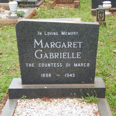 MARCO Margaret Gabrielle, Di 1898-1945