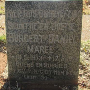 MAREE Burgert Daniel 1973-197?