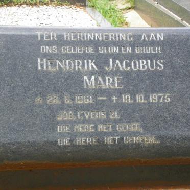 MARE Hendrik Jacobus 1961-1975