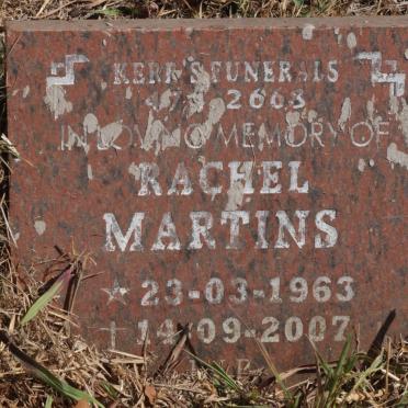 MARTINS Rachel 1963-2007