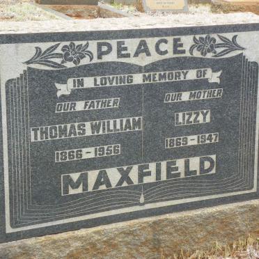 MAXFIELD Thomas William 1866-1956 &amp; Lizzy 1869-1947