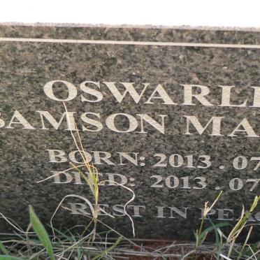 MAREES Oswarldo Samson 2013-2013