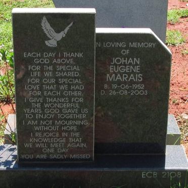MARAIS Johan Eugene 1952-2003